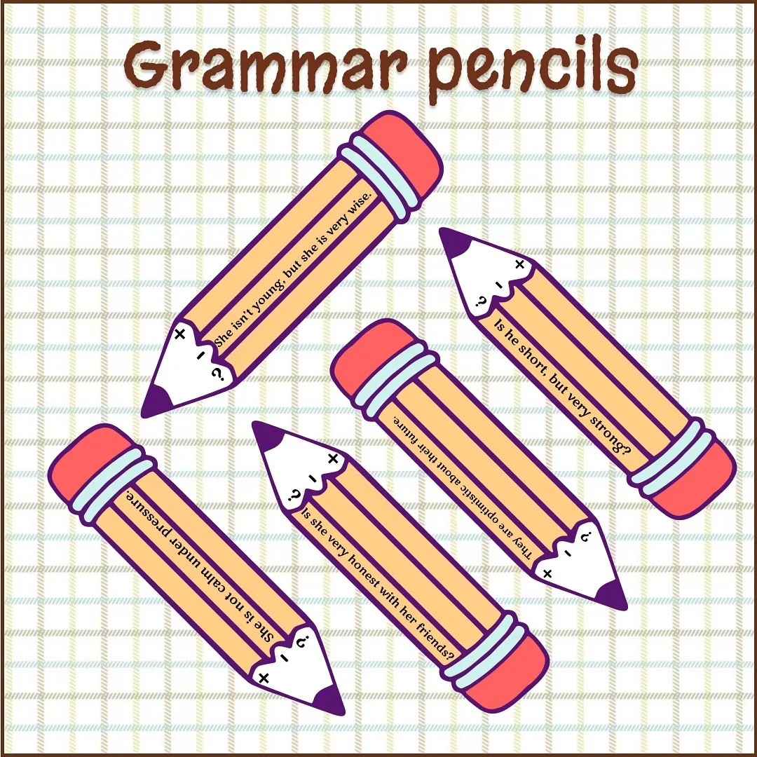 Задание Grammar pencils для практики английского